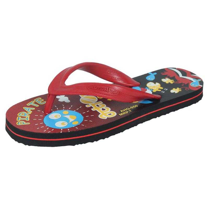 Action Milano AHC 050 RED BLACK Rubber Casual Wear Red 1 Uk 34