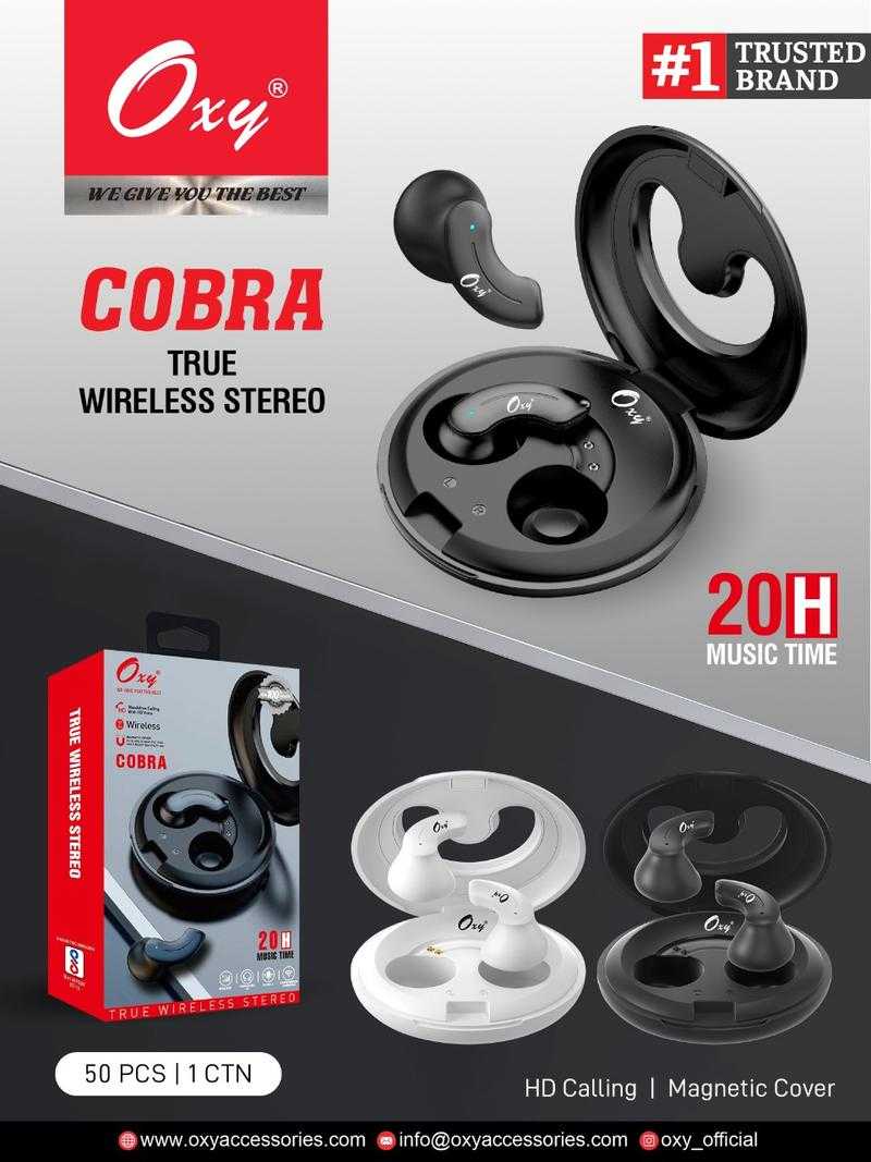 Oxy Cobra Wireless Bluetooth In the Ear With mic Yes