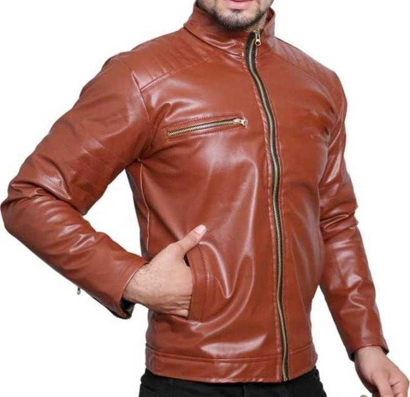 STYLORIUM Rexine Full Sleeves Leather Jackets for Men Set Of 10