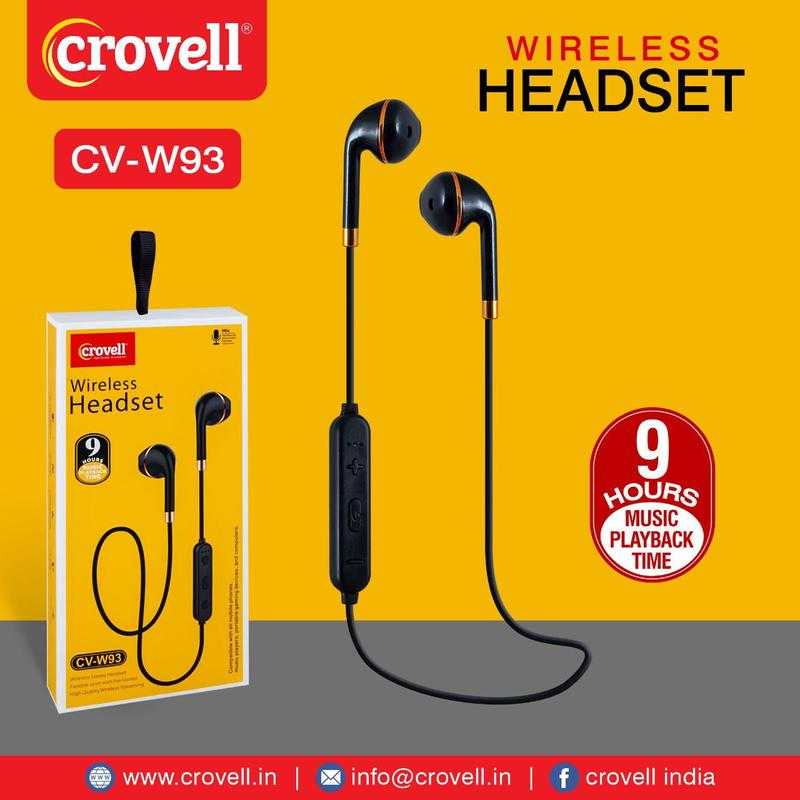 crovell CV W93 Wirelees Bluetooth Headset Udaan B2B Buying for