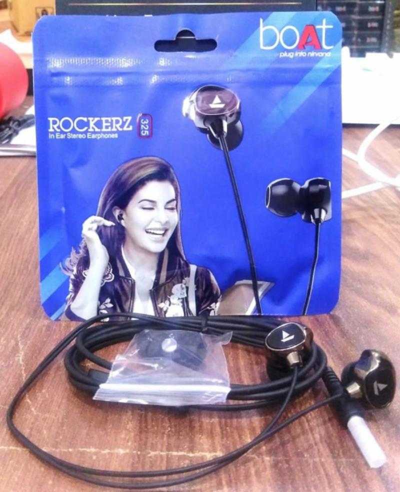 Universal Rockerz 325 Wired In the Ear With mic Yes Black