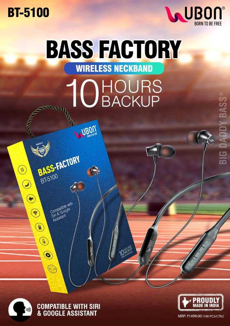 Ubon bluetooth earphone bt 5100 clearance