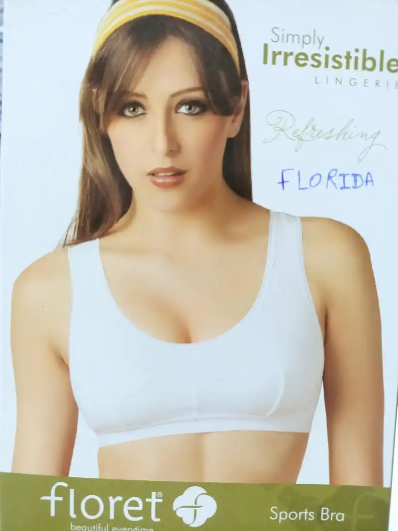 Floret Hosiery Solid / Plain Non Padded Sports Bra for Women