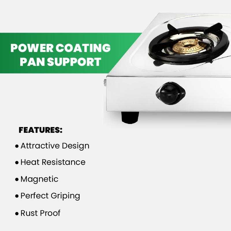Greenchef Slim Stainless Steel Manual Gas Stove 3 Burners