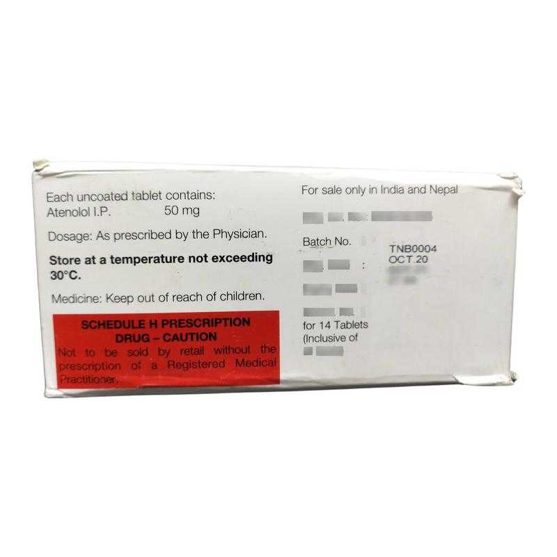 Tenormin 50 Mg Tab