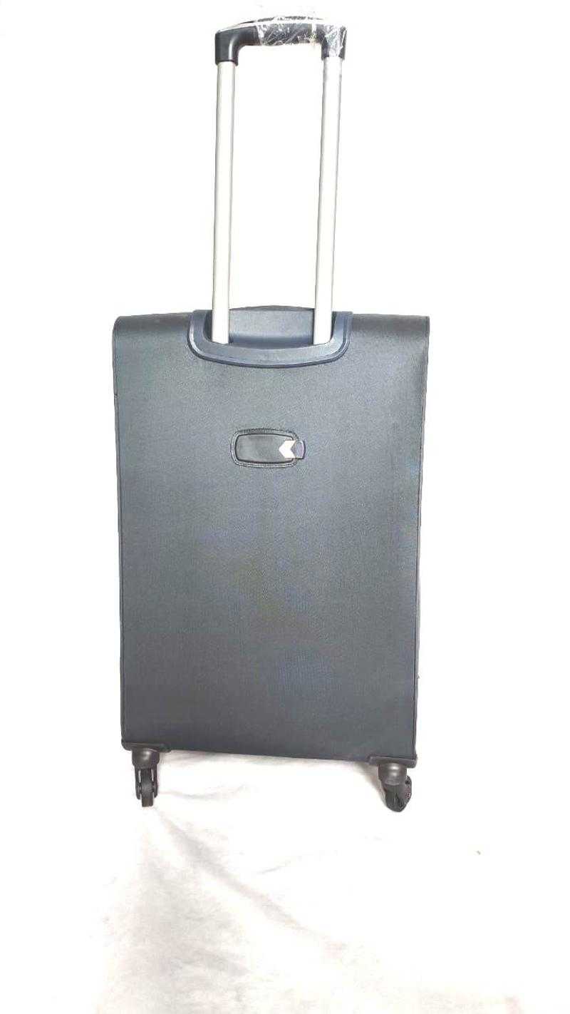 EMBLEM Soft Body Suitcase and Trolley Bag Set of 1 Blue Udaan