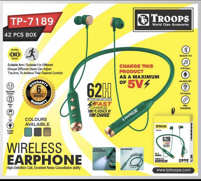 Troops TP 7189 Wireless Bluetooth In the Ear With mic Yes