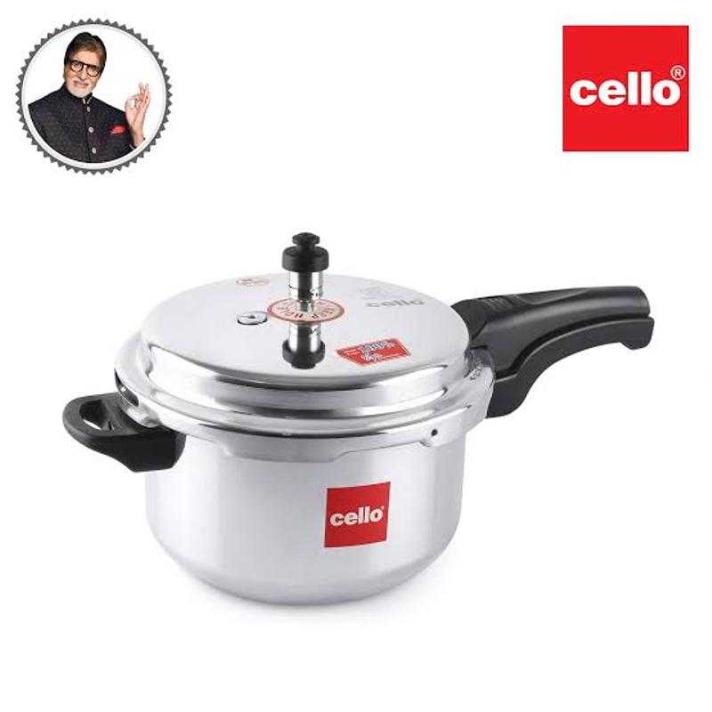 Cello Prima 3 L Aluminium With Induction Base Pressure Cooker 1.2