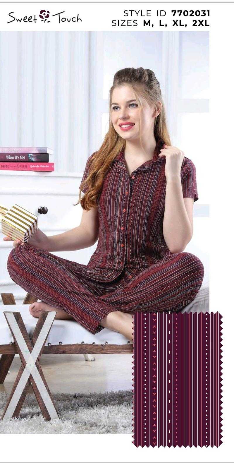 Sweet Touch Cotton for Women Night Suit Set Of 4 53479 Udaan