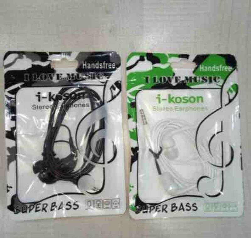 I Koson Super Bass Wired In the Ear White Black Udaan B2B