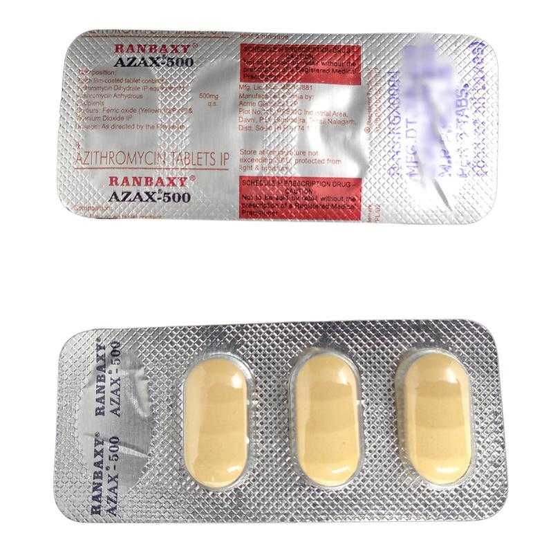 Azithromycin tablets ranbaxy azax 500