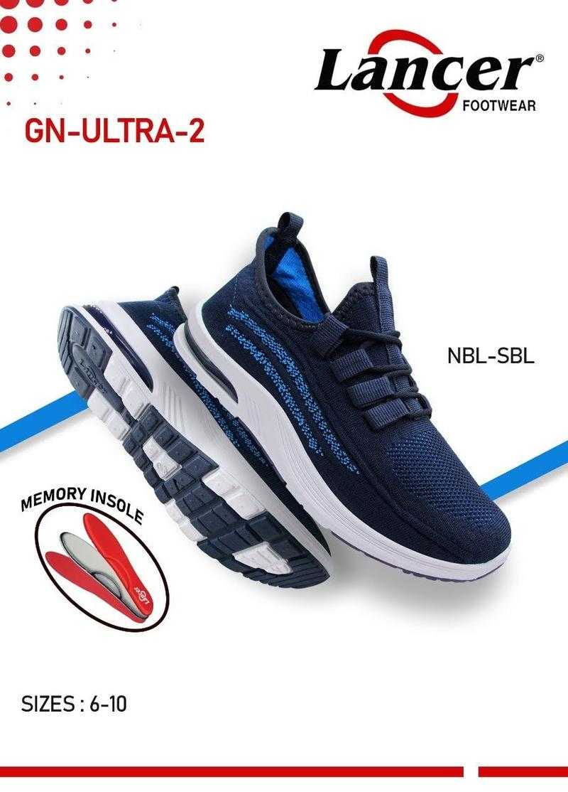 Lancer GN ULTRA 2 NBL SBL Knitted Sports Wear Walking Shoes Navy