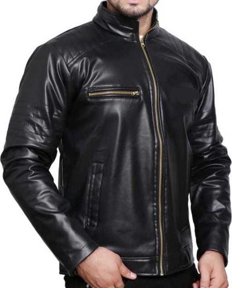 STYLORIUM Rexine Full Sleeves Leather Jackets for Men Set Of 10