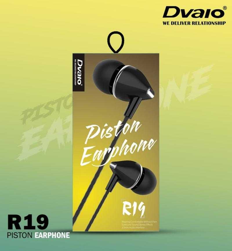 Dvaio R 19 Wired In the Ear With mic Yes Black White Set Of