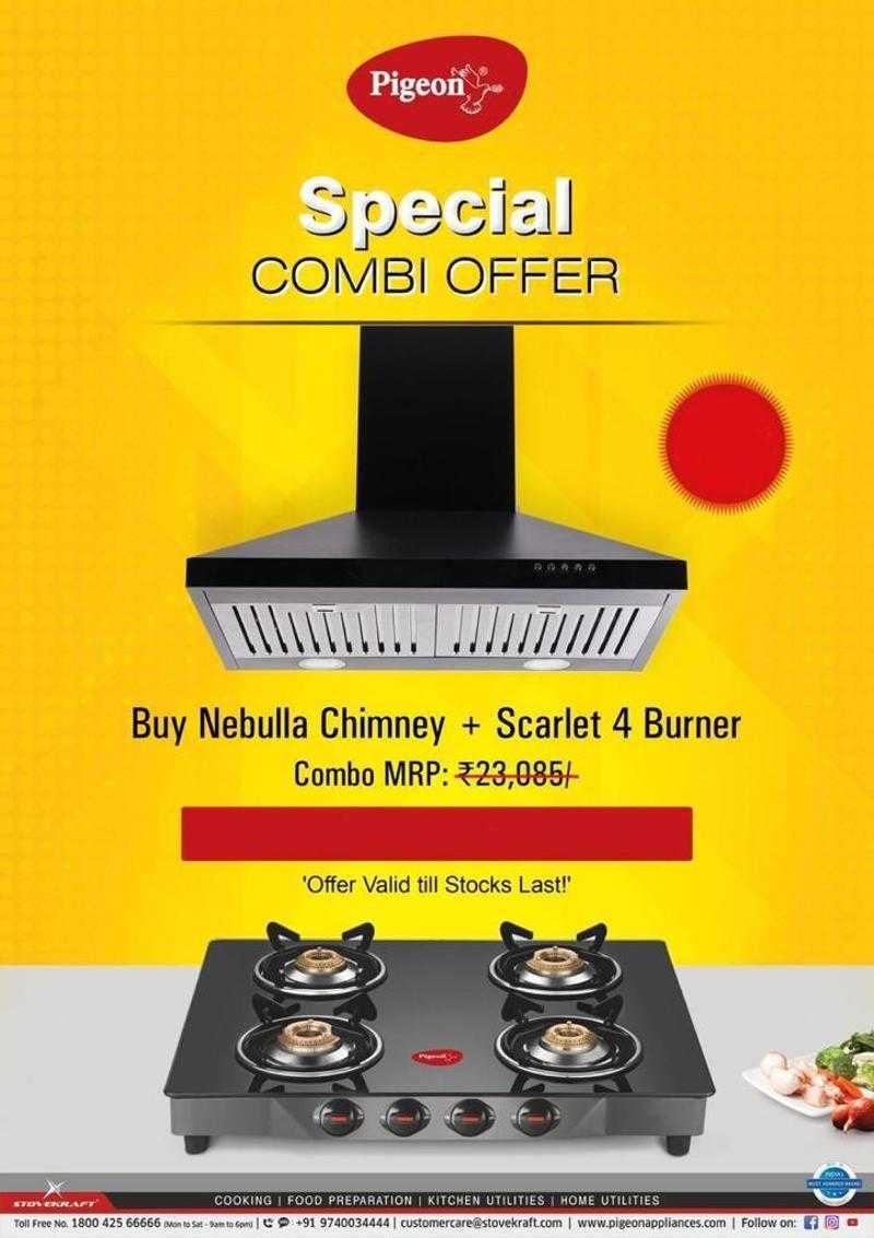 Pigeon scarlet 4 burner gas sales stove