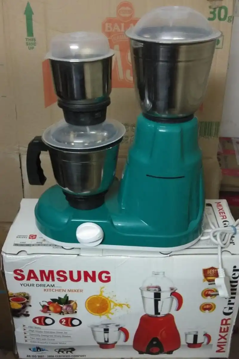 Samsung 550 W Aluminium Winding L Shape Mixer Grinder 3 Jars