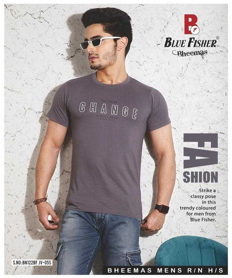 Blue fisher on sale t shirt