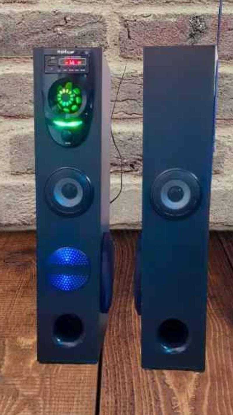 Spice TS 02 15000 W Black 2.0 Channel Wireless Tower Speaker