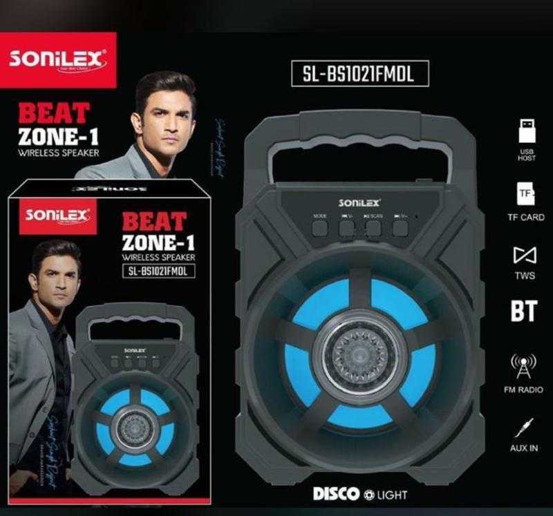 Sonilex SL BS1021FMDL Wireless Bluetooth Active Black 5 W