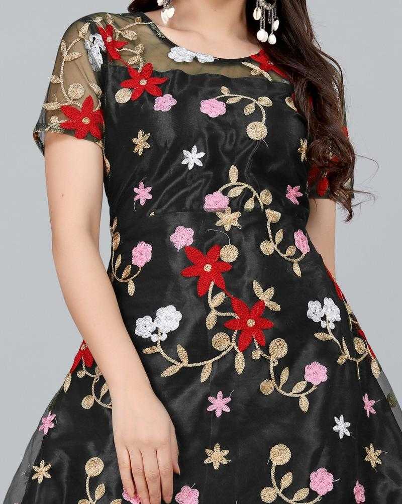 Net one outlet piece dress design