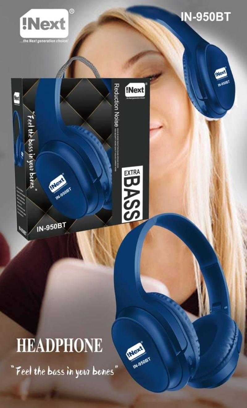 Inext IN 950BT Wireless Bluetooth Over the Ear With mic Yes