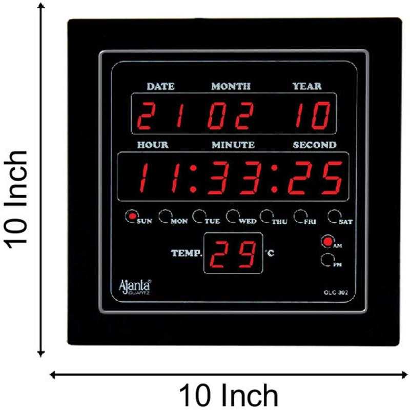 Ajanta digital wall watch price clearance