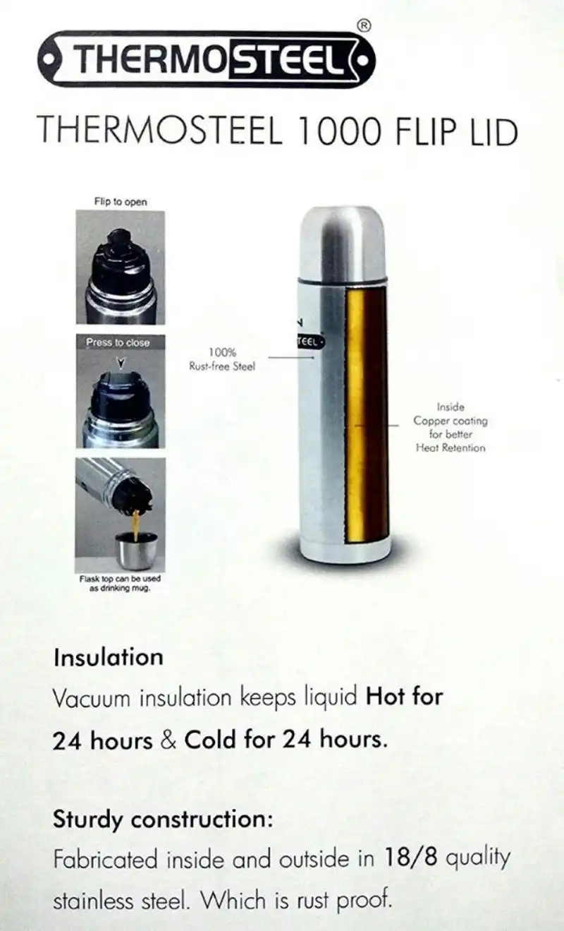 MILTON Thermosteel 1000 ml Flask - Buy MILTON Thermosteel 1000 ml
