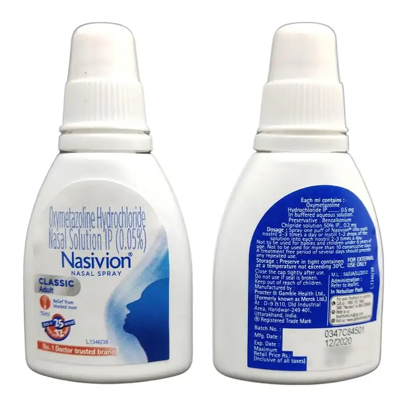Nasivion Classic Adult 10 ml Nasal Spray 1 EACH of 1 Udaan
