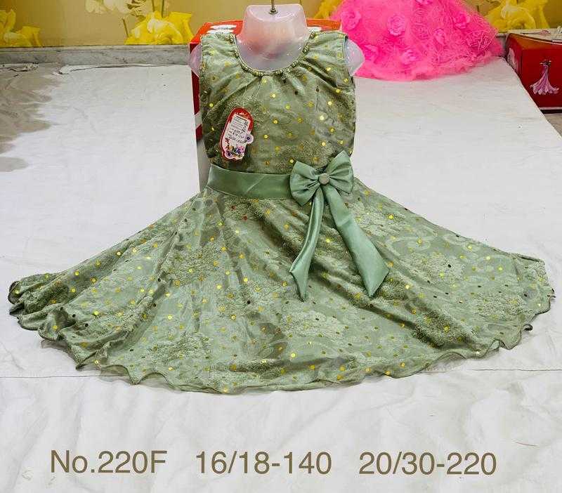 Aina Half Sleeves Party Wear Net Barbie Frocks for Girls Udaan