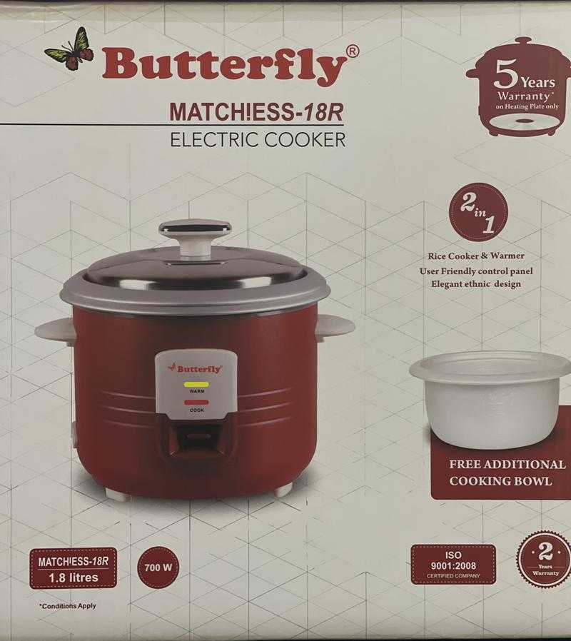 Butterfly rice cooker 1 sales liter price