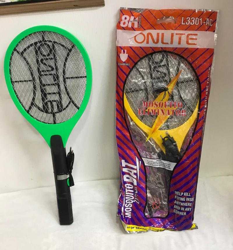 Onlite L3301 AC Plastic Battery Operated Mosquito Bat Multi Pack