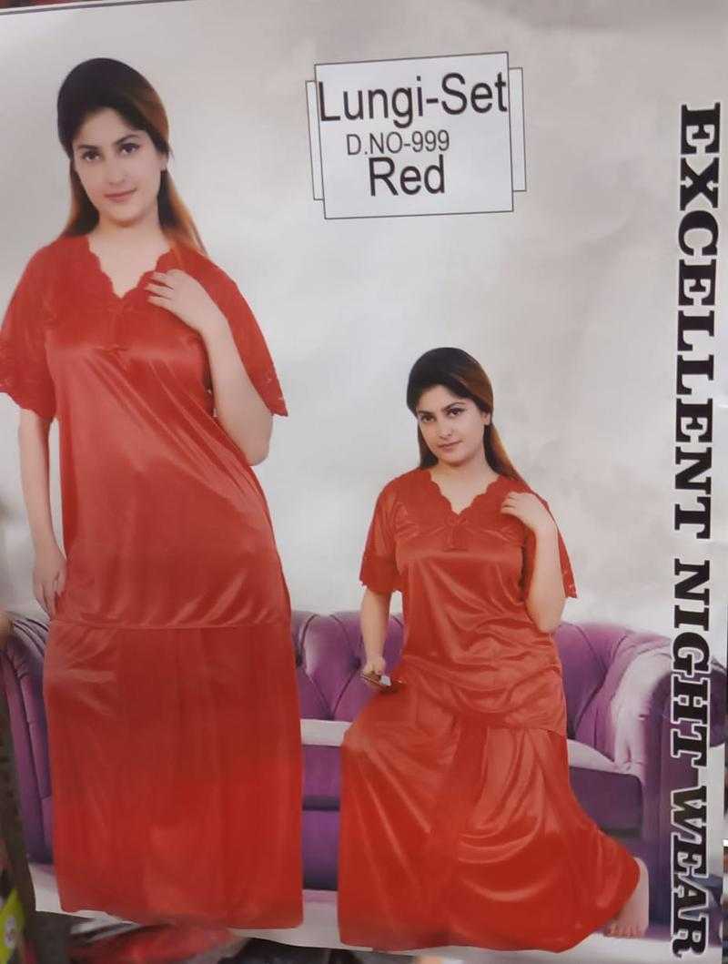 Satin lungi night suit hotsell