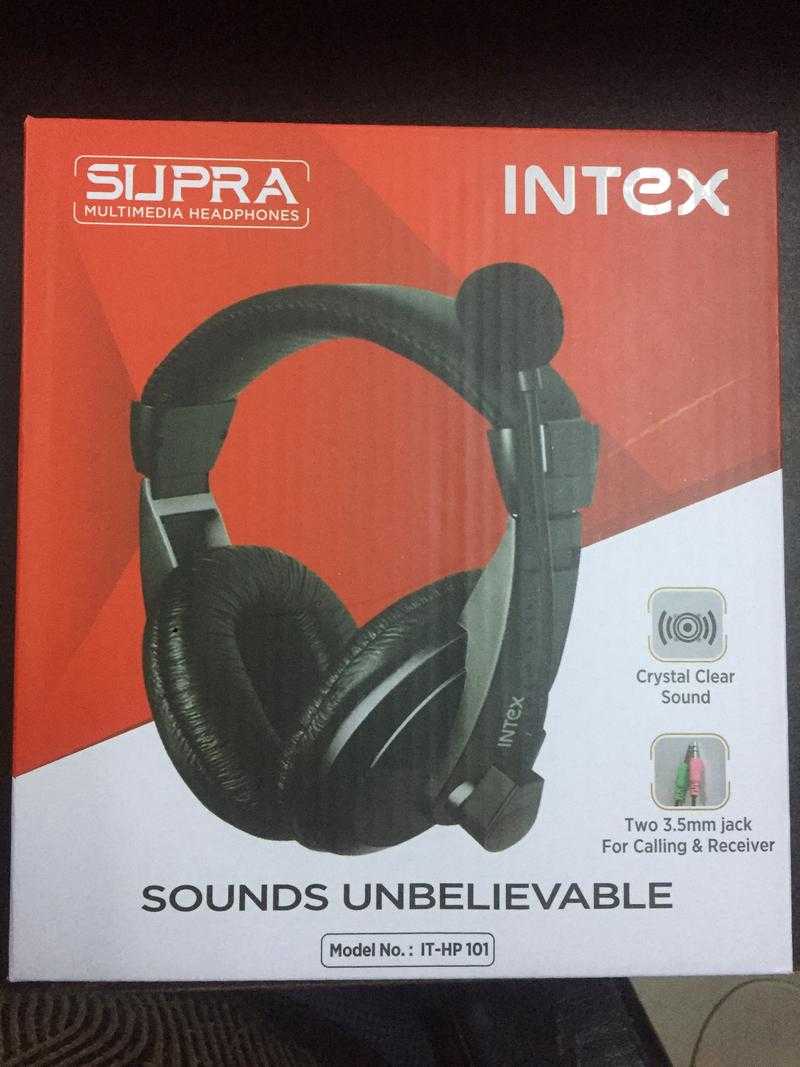 Intex IT HP 101 Wired Over the Ear With mic Yes Black Udaan
