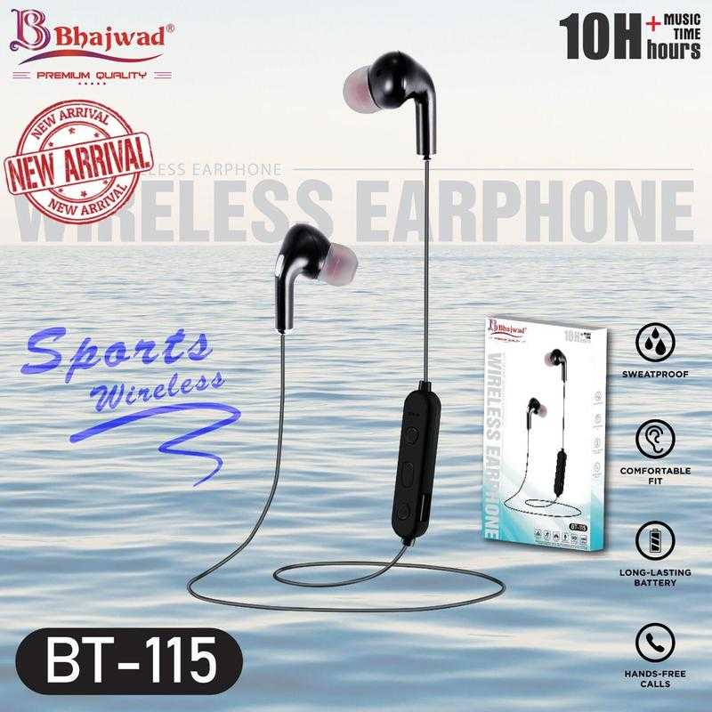 Bhajwad BT 115 Wireless Bluetooth In the Ear With mic Yes