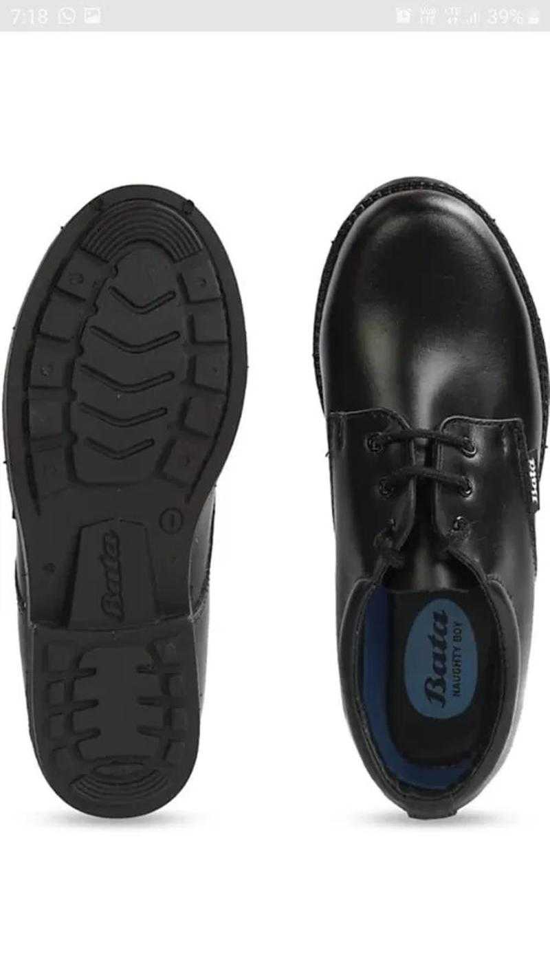 Bata 211 6987 Synthetic Formal Shoes Black 9 Uk 27 Eu 10 Uk