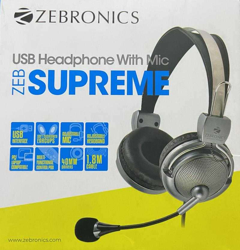 Zebronics clearance usb headphones