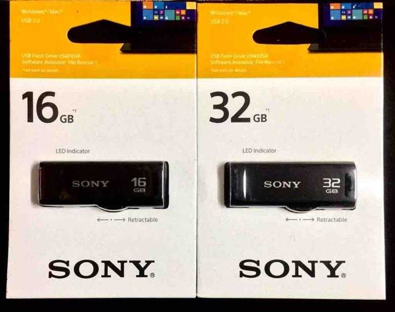 Sony Led Pendrive Combo USB 2.0 Pen Drive 16 GB 32 GB Black