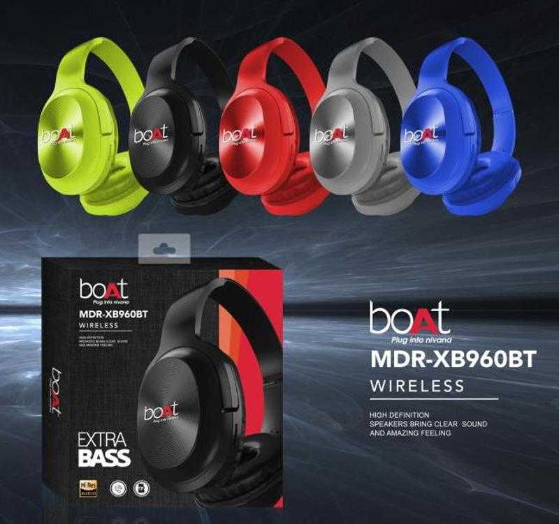 Boat MDR XB960BT Wireless Bluetooth On the Ear With mic Yes