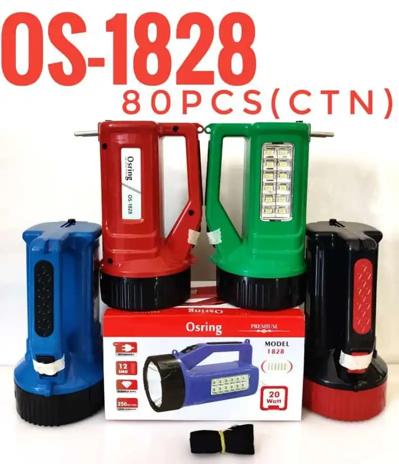 Osring Rechargeble Kisan Torch OS 1828 2900 Mah Lithium Ion Mobile