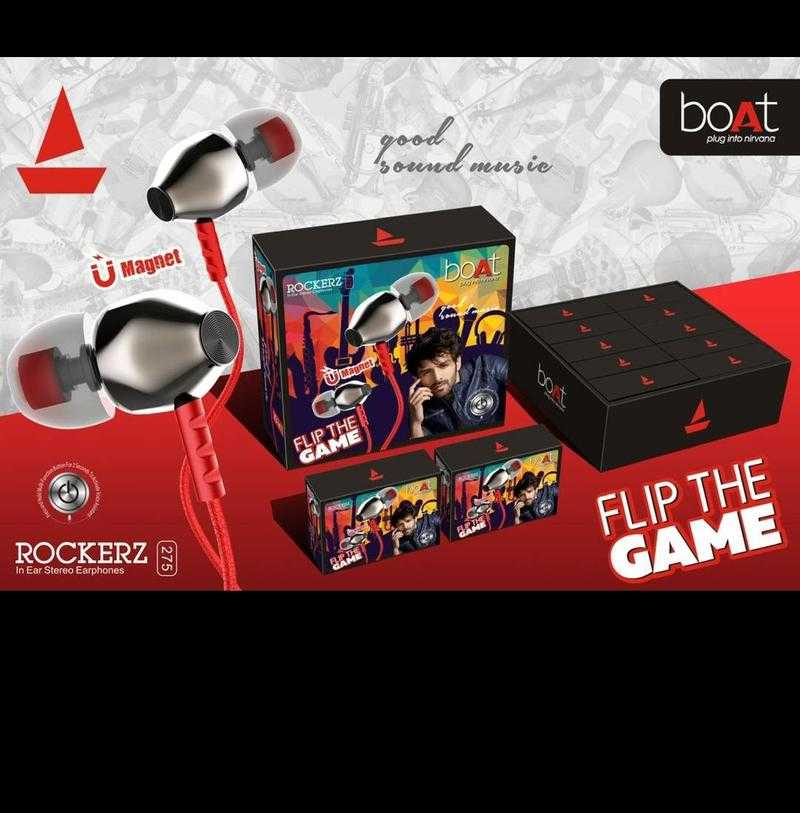 Boat Rockerz 275 Flip The Game Wired In the Ear With mic Yes