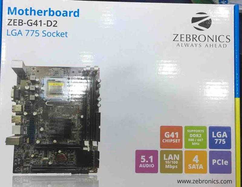 ZEBRONIC Mother Board Ddr2 G41 D2 Udaan B2B Buying for Retailers