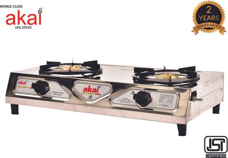 Akai gas stove 2 hot sale burner price