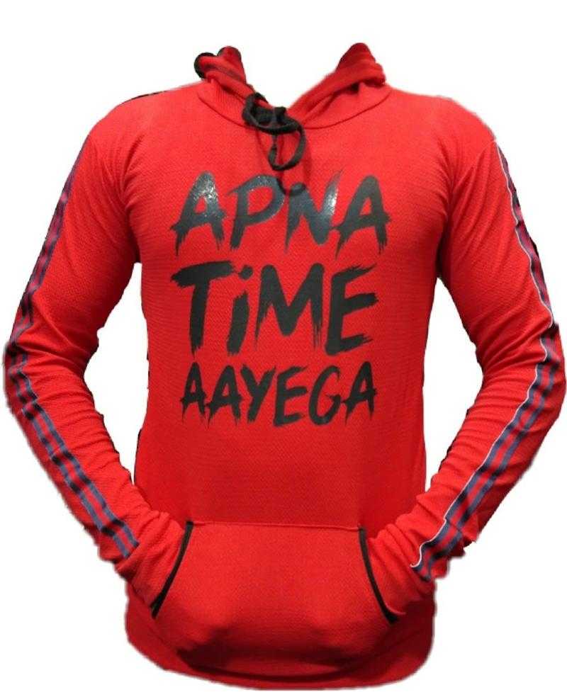 apna time aayega red t shirt